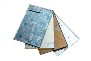 Miroir vieilli coloré sur mesure